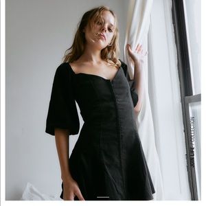 Zara Black Sweetheart Neckline Dress